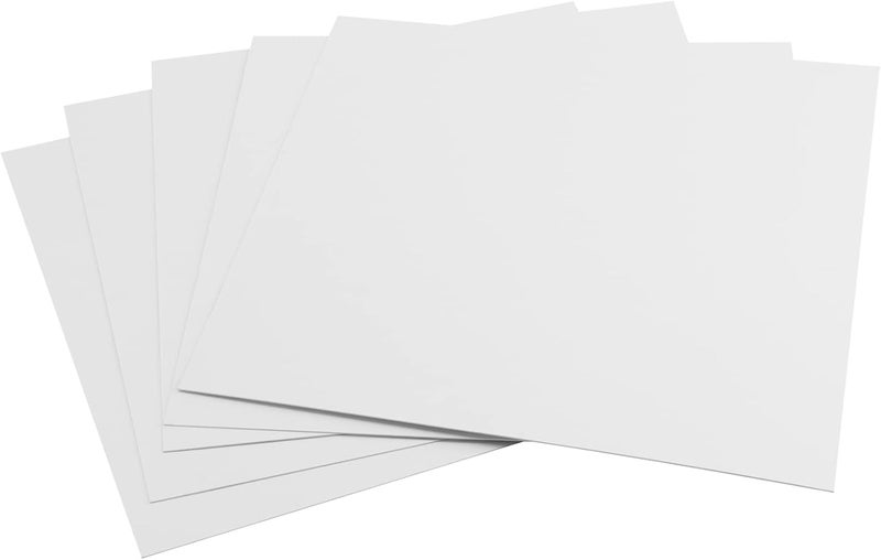 PINGEUI 50 Sheets 12 x 12 Inch White Chipboard, 1MM Thick Medium Weight Chipboard Sheets, White Cardboard Sheet for Scrapbooking, Frames, Art, Prints, DIY Project - Image 4